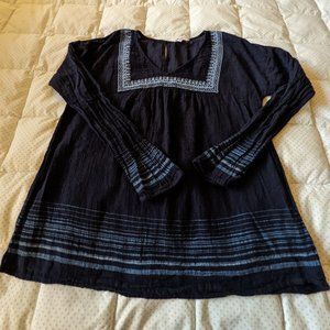 Sonoma dark blue/light blue gauze shirt